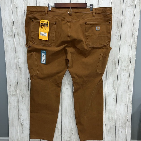 Carhartt Relaxed Rugged Flex Double Front Work Pant Size 26W Regular Brown - Picture 5 of 9